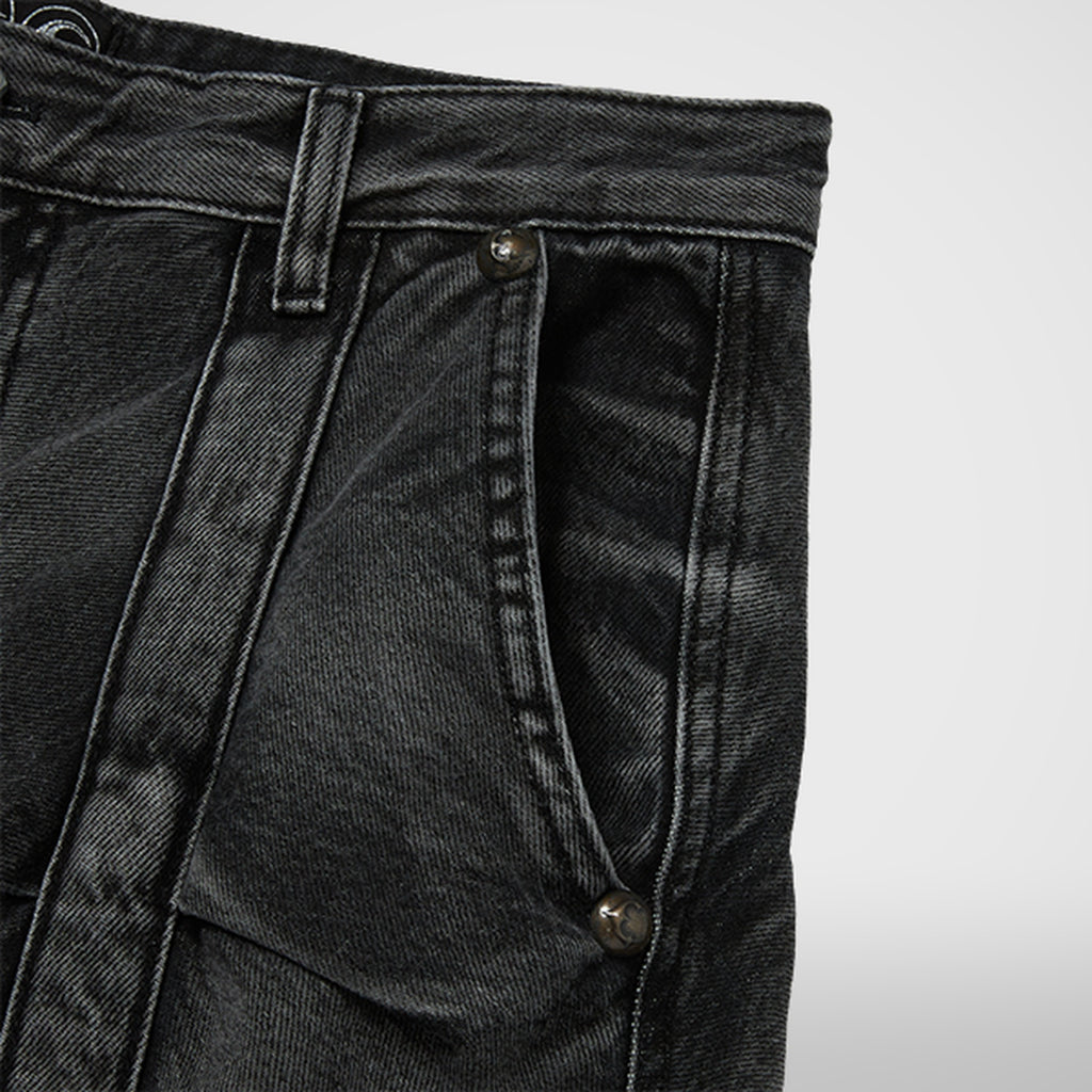 Thug Club Line Gob Denim Pants in black, view 4 of 7