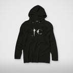 Thug Club Bulk Shoulder Glow In The Dark Hoodie in black