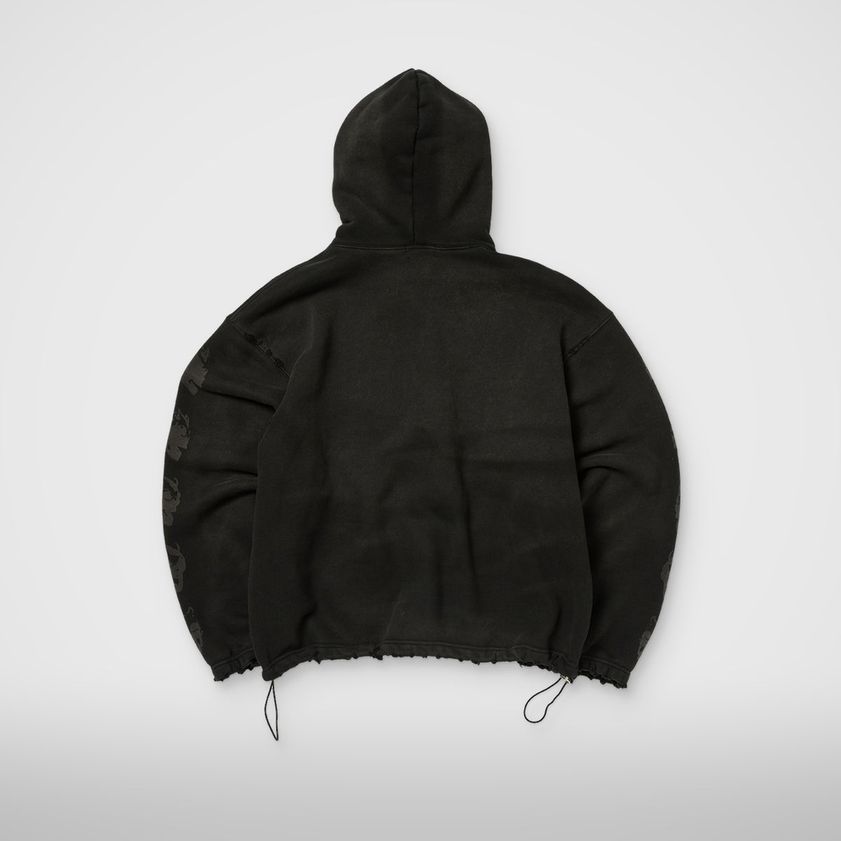 Thug Club TC Bone Cross Hoodie in black/vintage, view 2 of 6