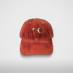 Thug Club TC Two Tone Washed Cap in red, front view