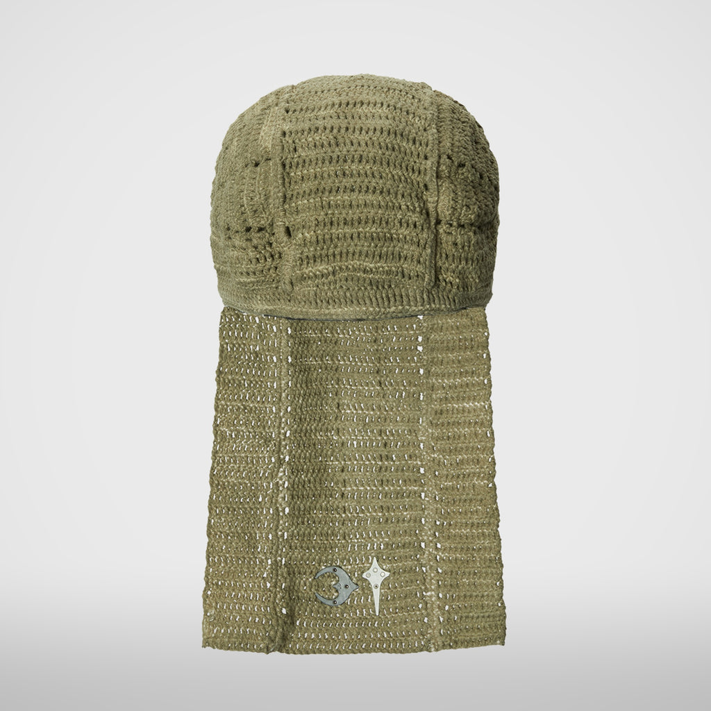 Thug Club TC Destroyed Crochet Tail Hat in beige