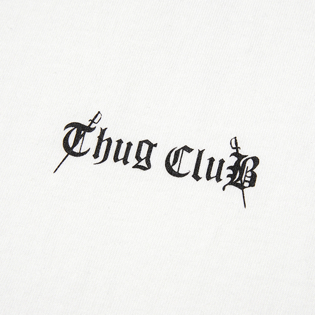 Thug Club Cross T Long Sleeve in white, view 7 of 7