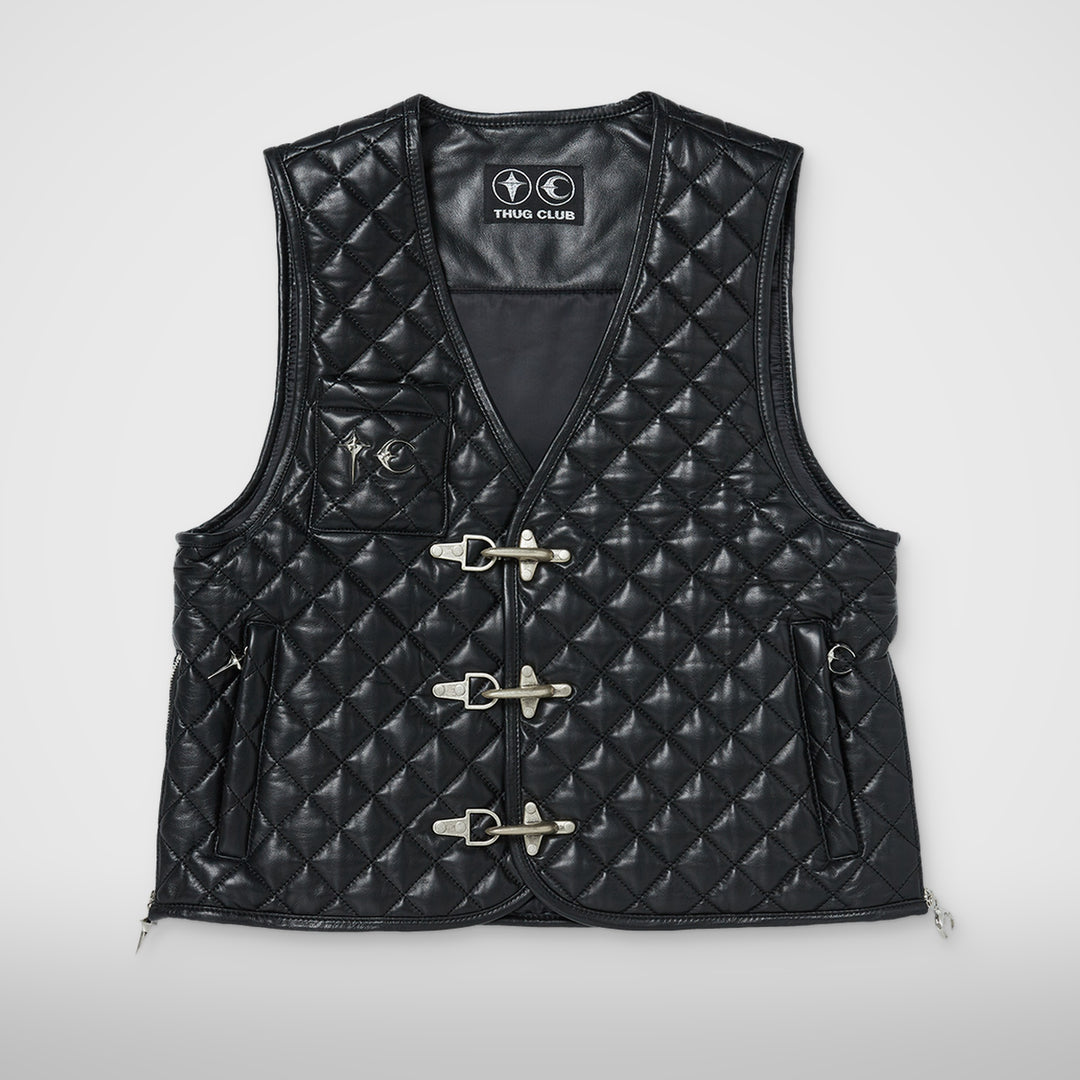 TC Bone Leather Quilted Vest