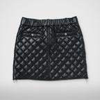 Thug Club Angels Quilted Short Skirt in black, view 2 of 2