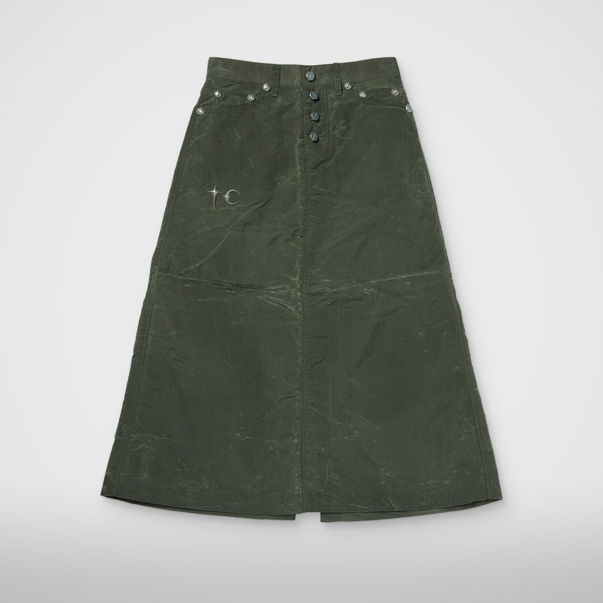 Thug Club Scarred Bio Army Skirt in khaki