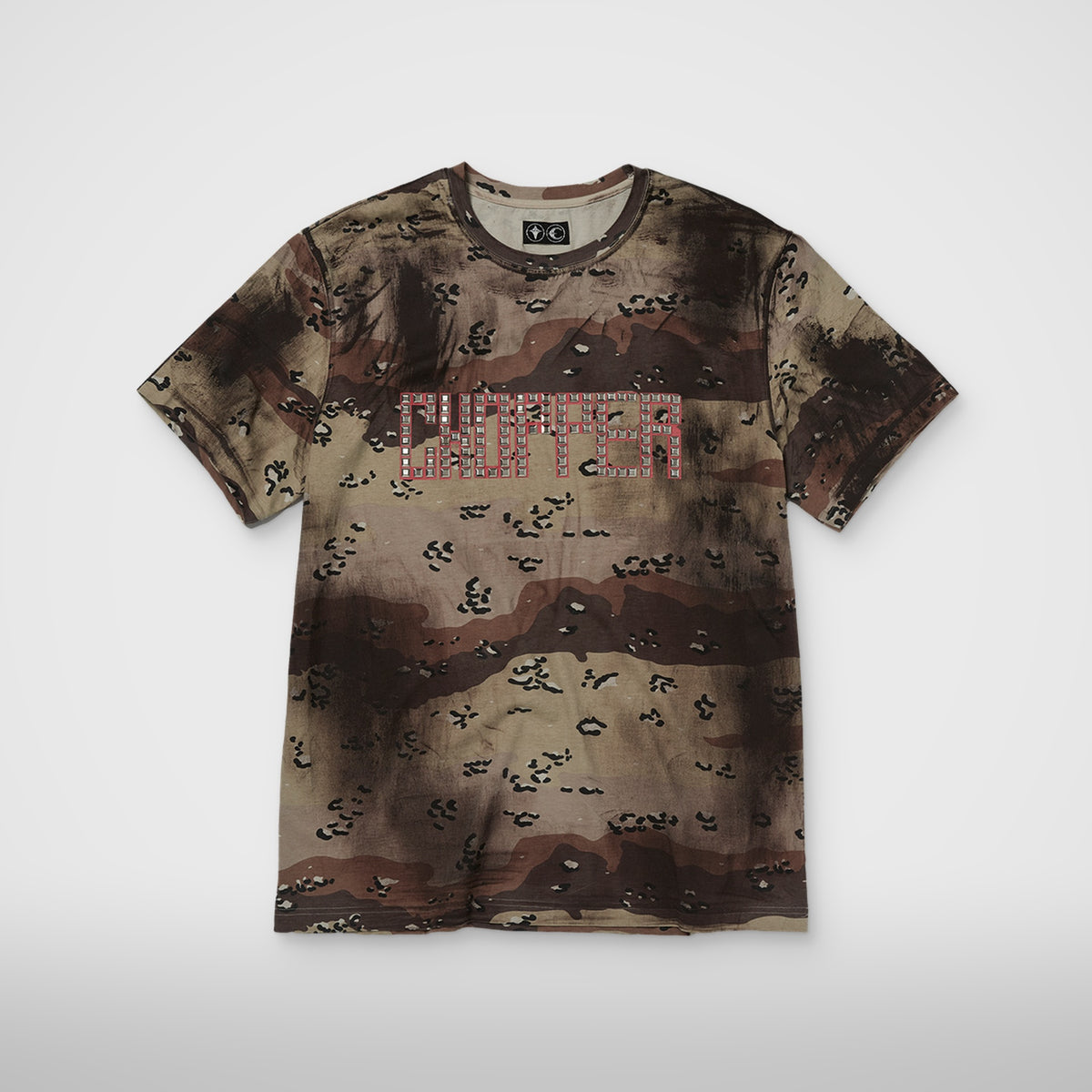 Thug Club Camoflage Chopper T-Shirt in beige