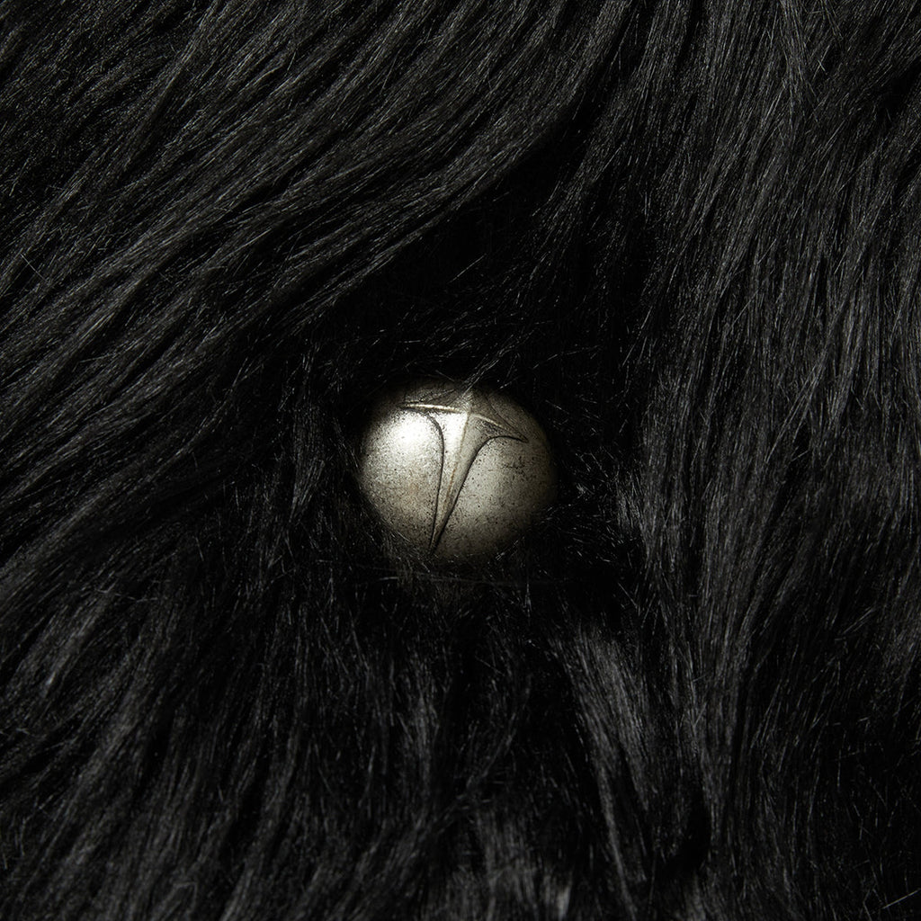 Thug Club TC Crow Fur Coat in black, view 4 of 8