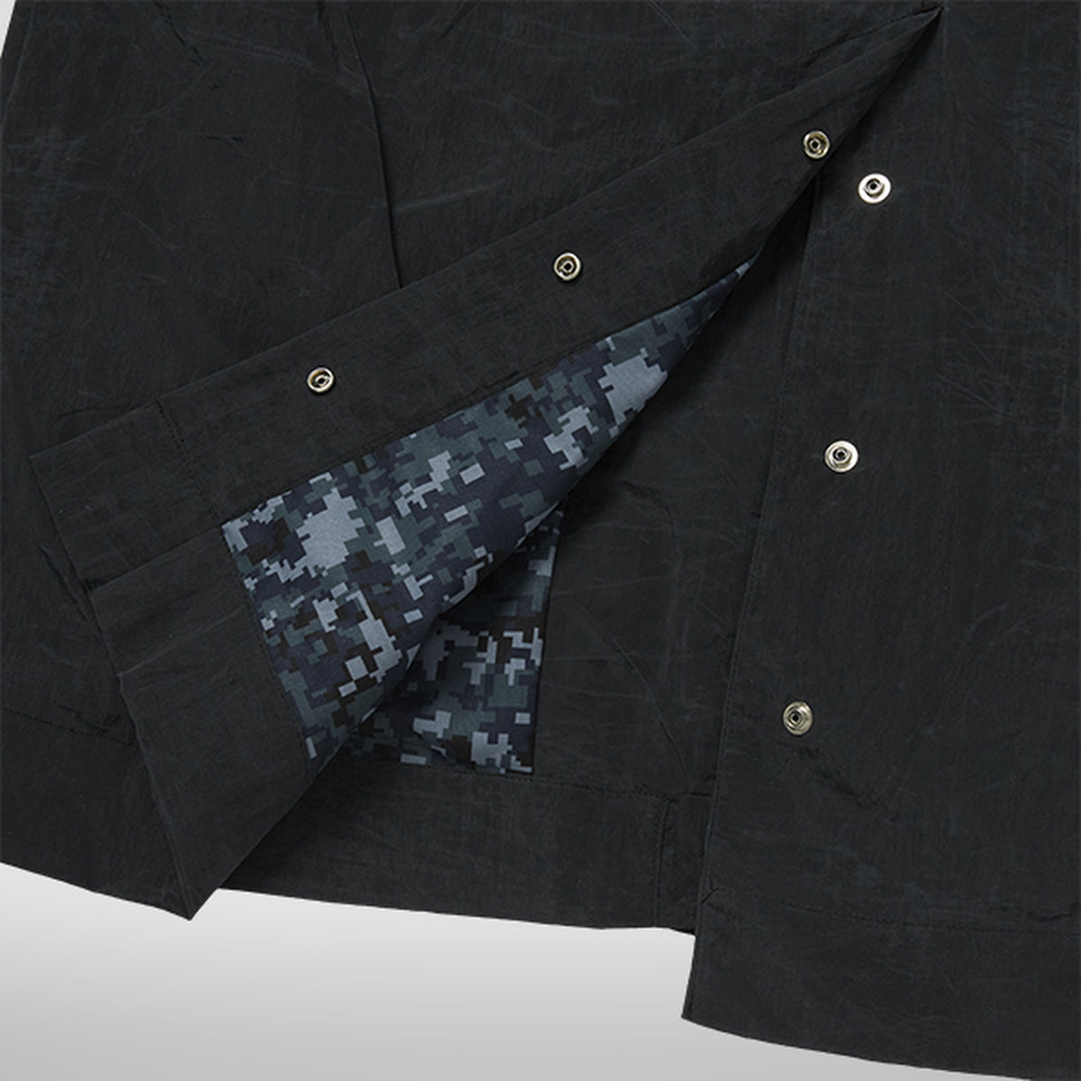 Thug Club Scarred Double Sheltering Poncho in black, view 8 of 8