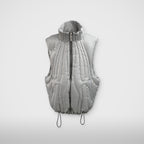 Thug Club Cave Goose Down Vest in silver