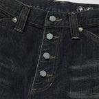 Thug Club Burn Down Denim Pants in blue, view 3 of 9