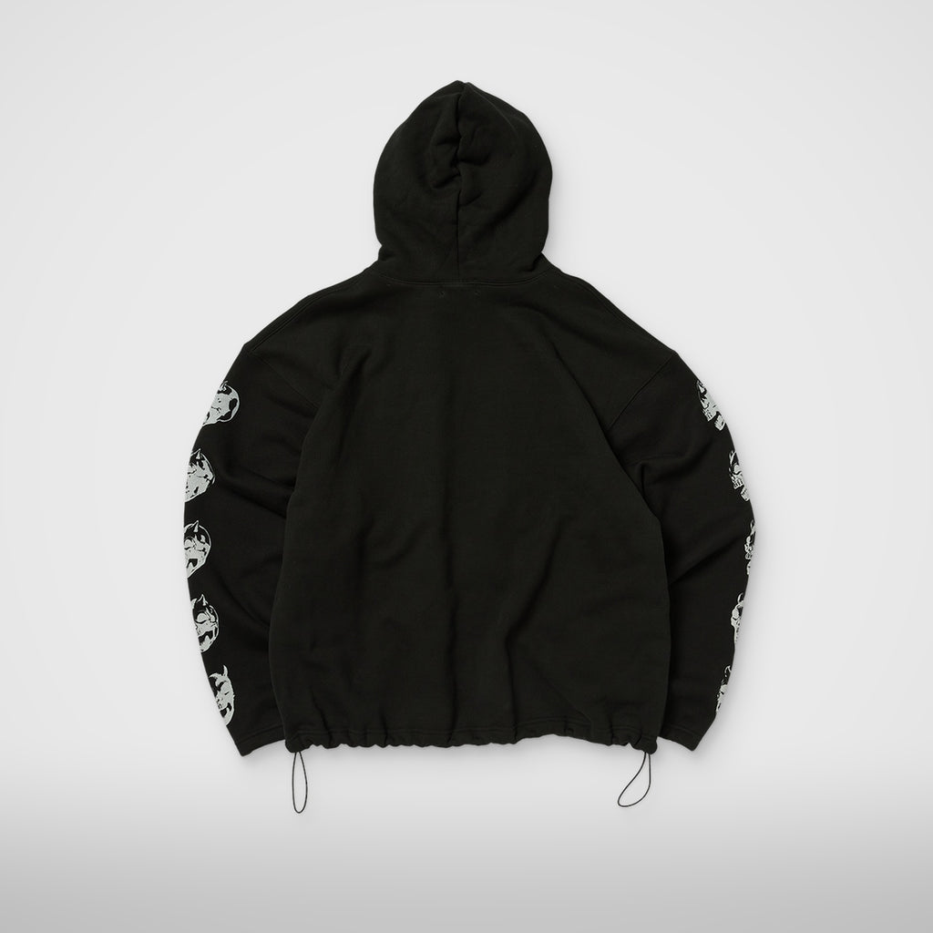 Thug Club TC Bone Cross Hoodie in black, view 2 of 4