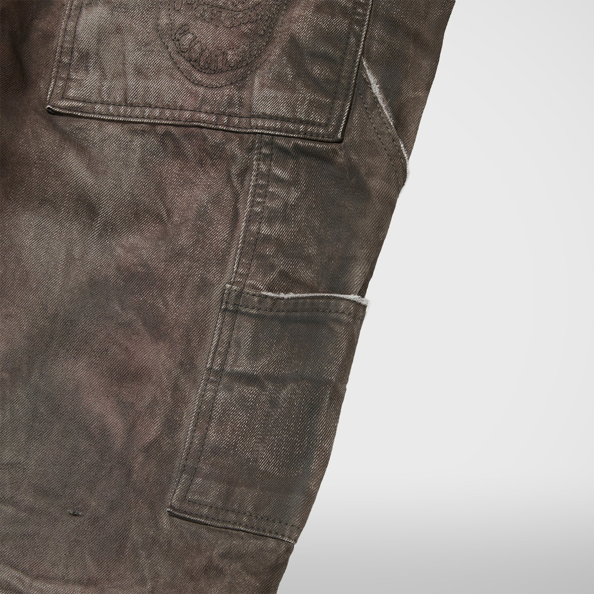 Thug Club Two Tone Washed Carpenter Pants in grey, view 7 of 8
