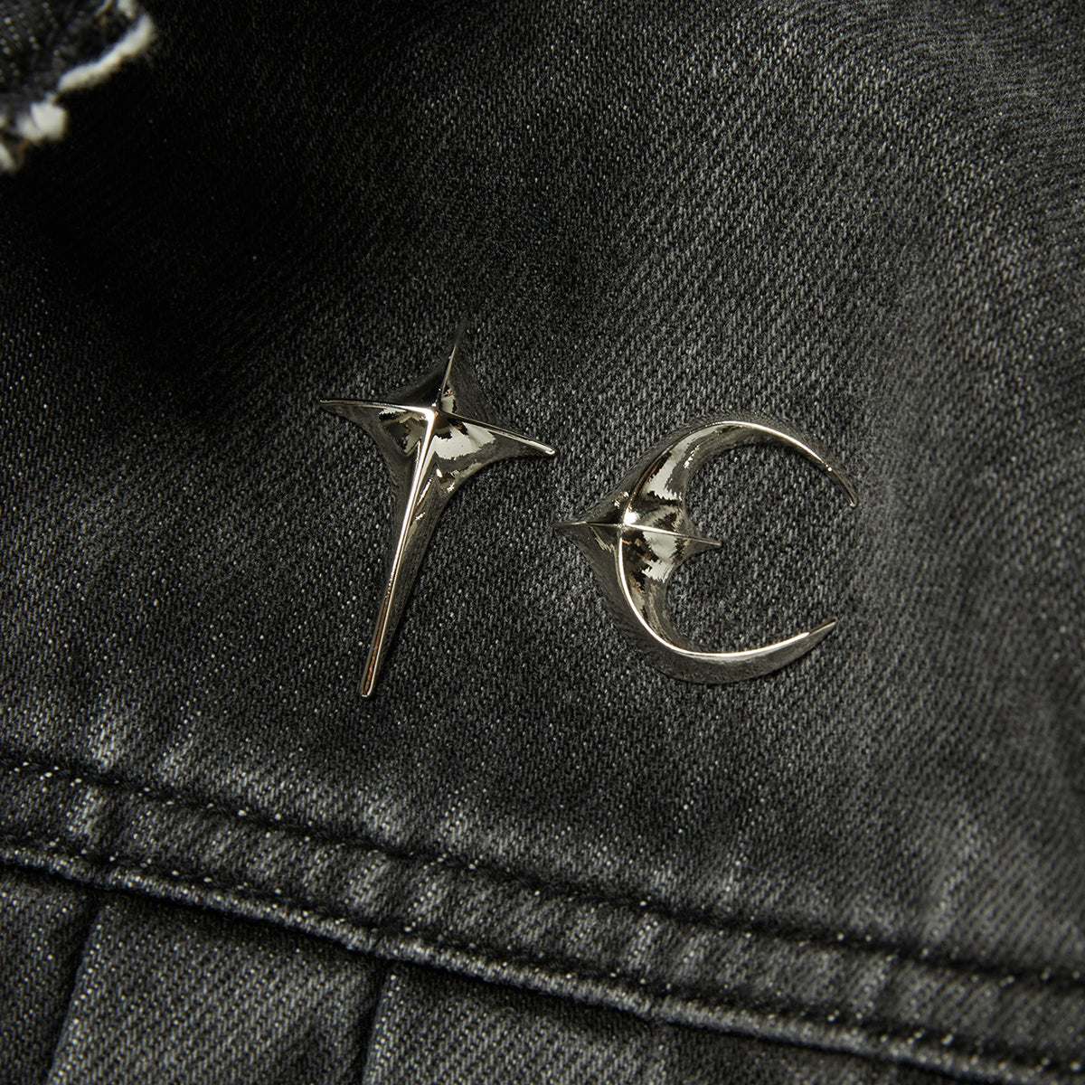 Thug Club TC Extendo Denim Jacket in black, view 4 of 5