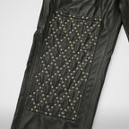 Thug Club TC Leather Studed Work Pants in black, view 4 of 10