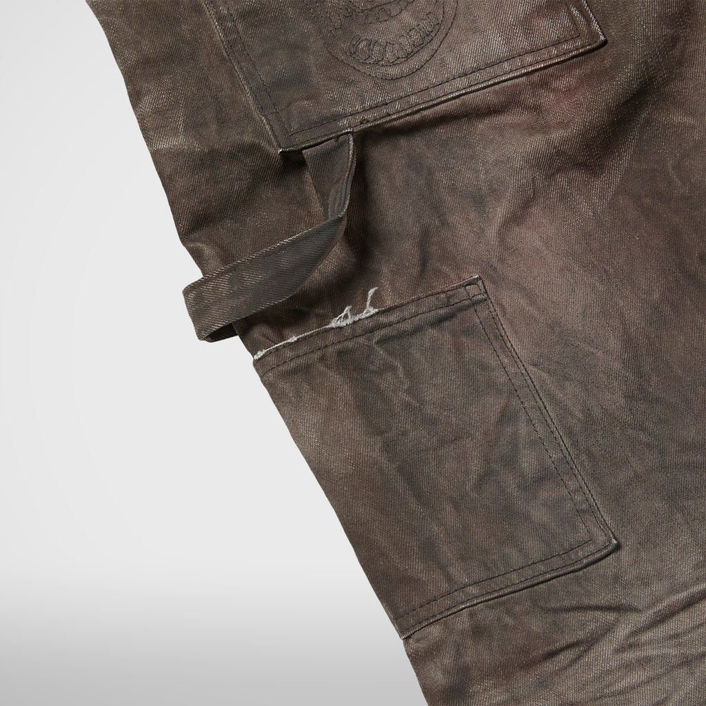 Thug Club Two Tone Washed Carpenter Pants in grey, view 8 of 8