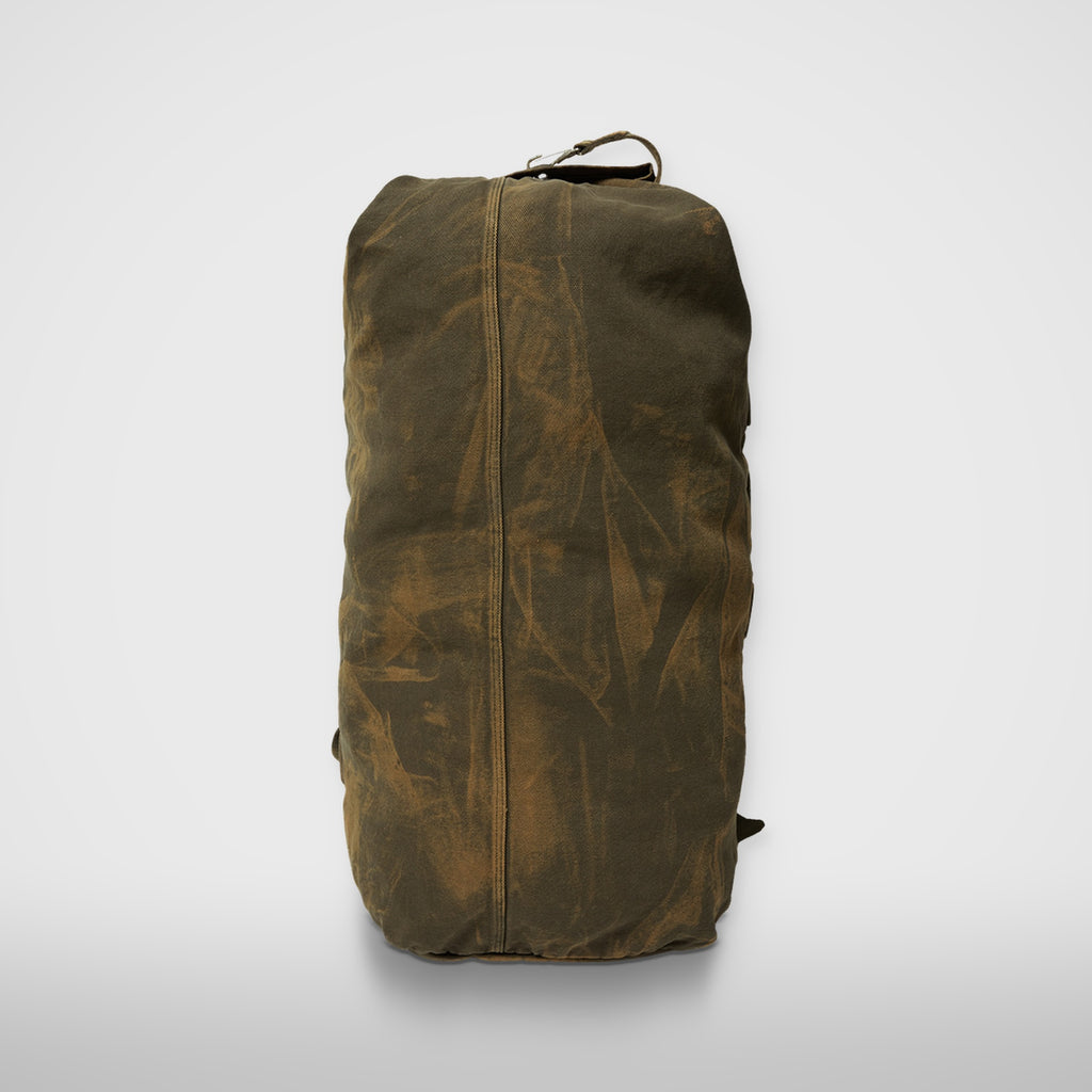 Thug Club Two Tone Washed Canvas Duffle Bag in olive, view 3 of 4