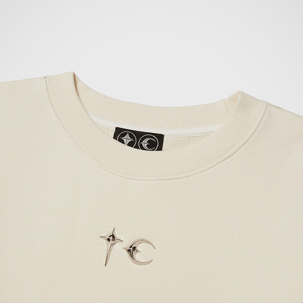 Thug Club Color Emblem Sweatshirt in ivory, view 3 of 5