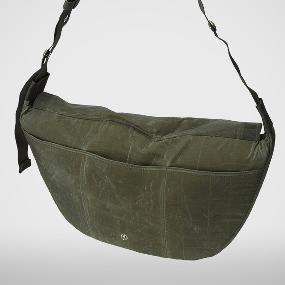 Thug Club Scarred Bio Army Messenger Bag in khaki, view 9 of 10