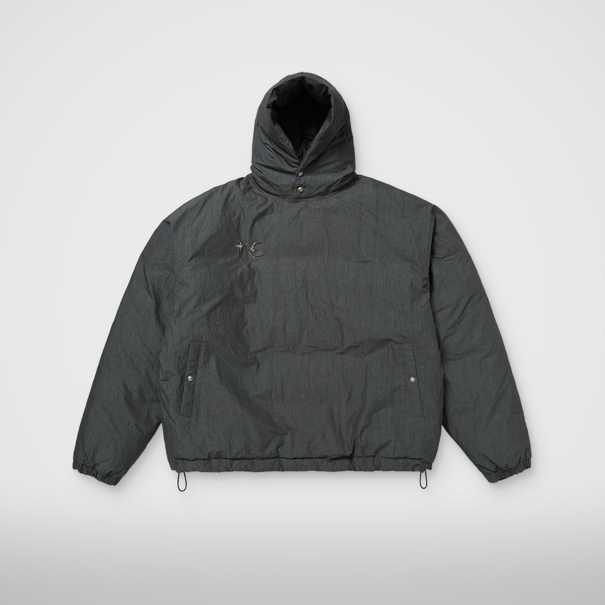 Thug Club Armor Down Hoodie in charcoal