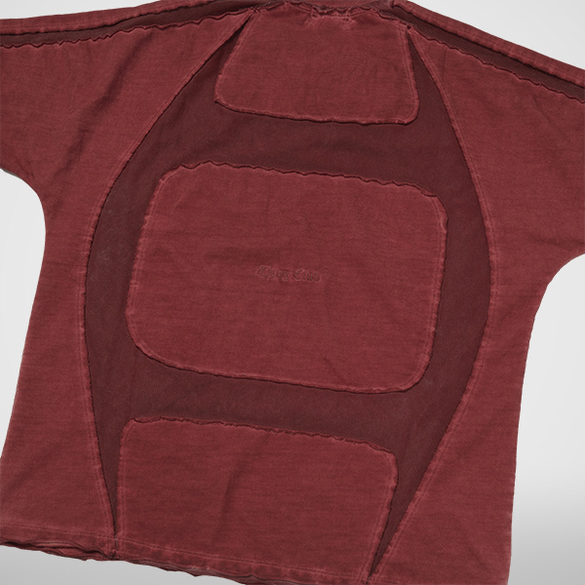 Thug Club Battle Turtle Mesh T-Shirt in red, view 6 of 8