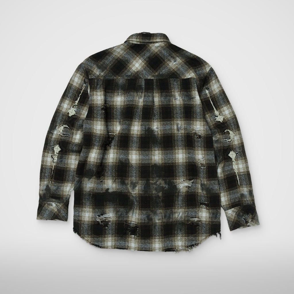 Thug Club Angels Damaged Shirt in brown, view 2 of 2