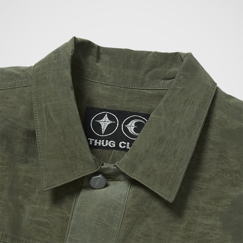 Thug Club Scarred Claw Jacket in khaki, view 3 of 9
