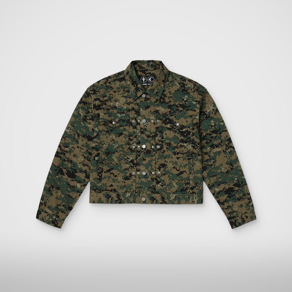 Thug Club TC Army Jacket in green