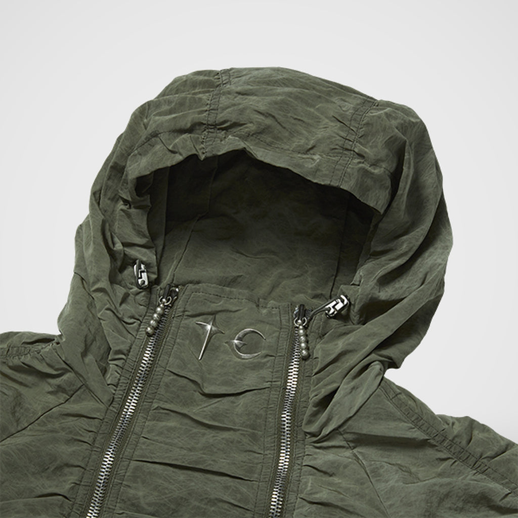Thug Club Scarred Double Flying Bio Jacket in khaki, view 3 of 7