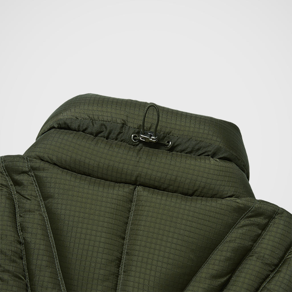 Thug Club War Life Down Jacket in khaki, view 6 of 9
