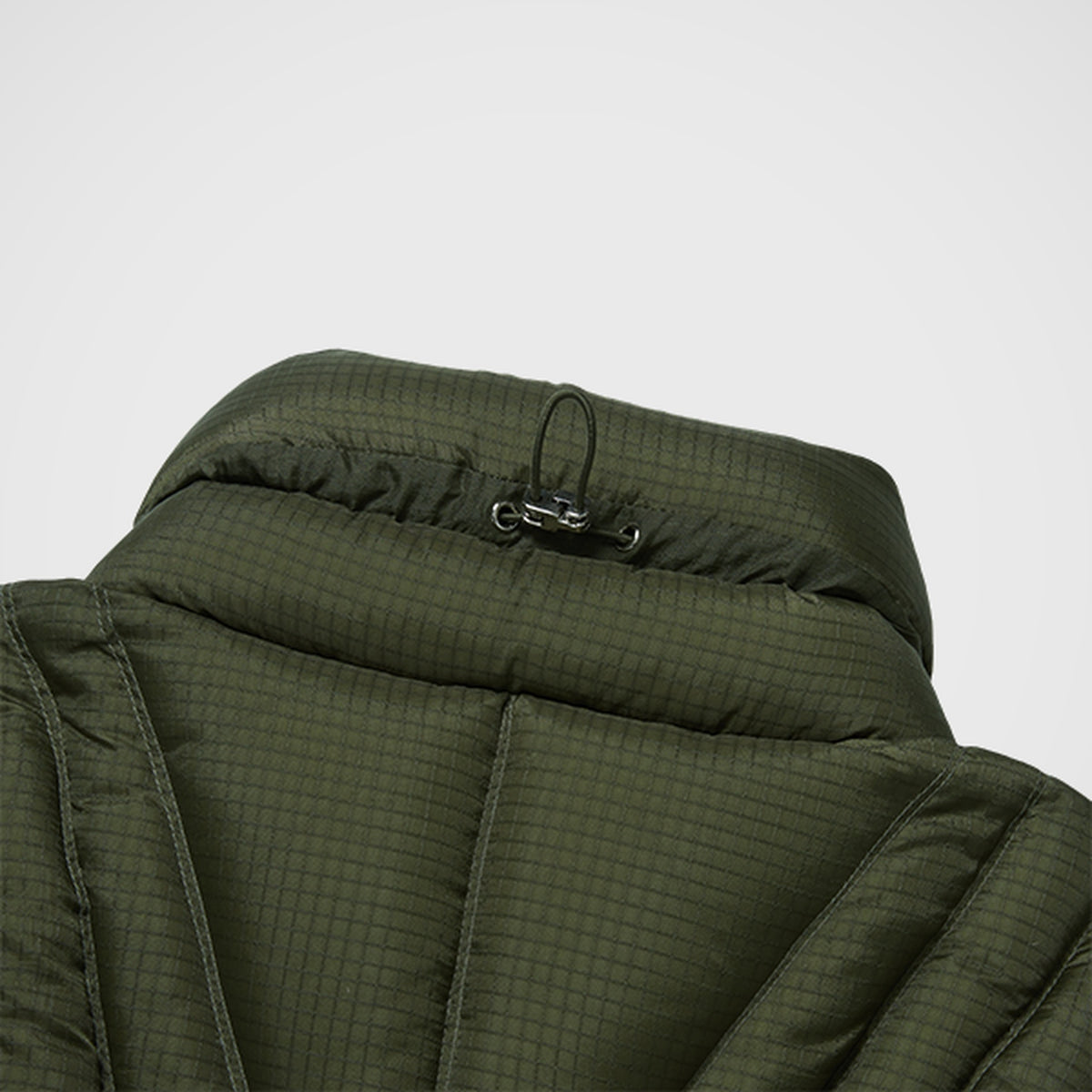 Thug Club War Life Down Jacket in khaki, view 6 of 9