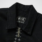 Thug Club X Stitch Eisenhower Jacket in black, view 3 of 10