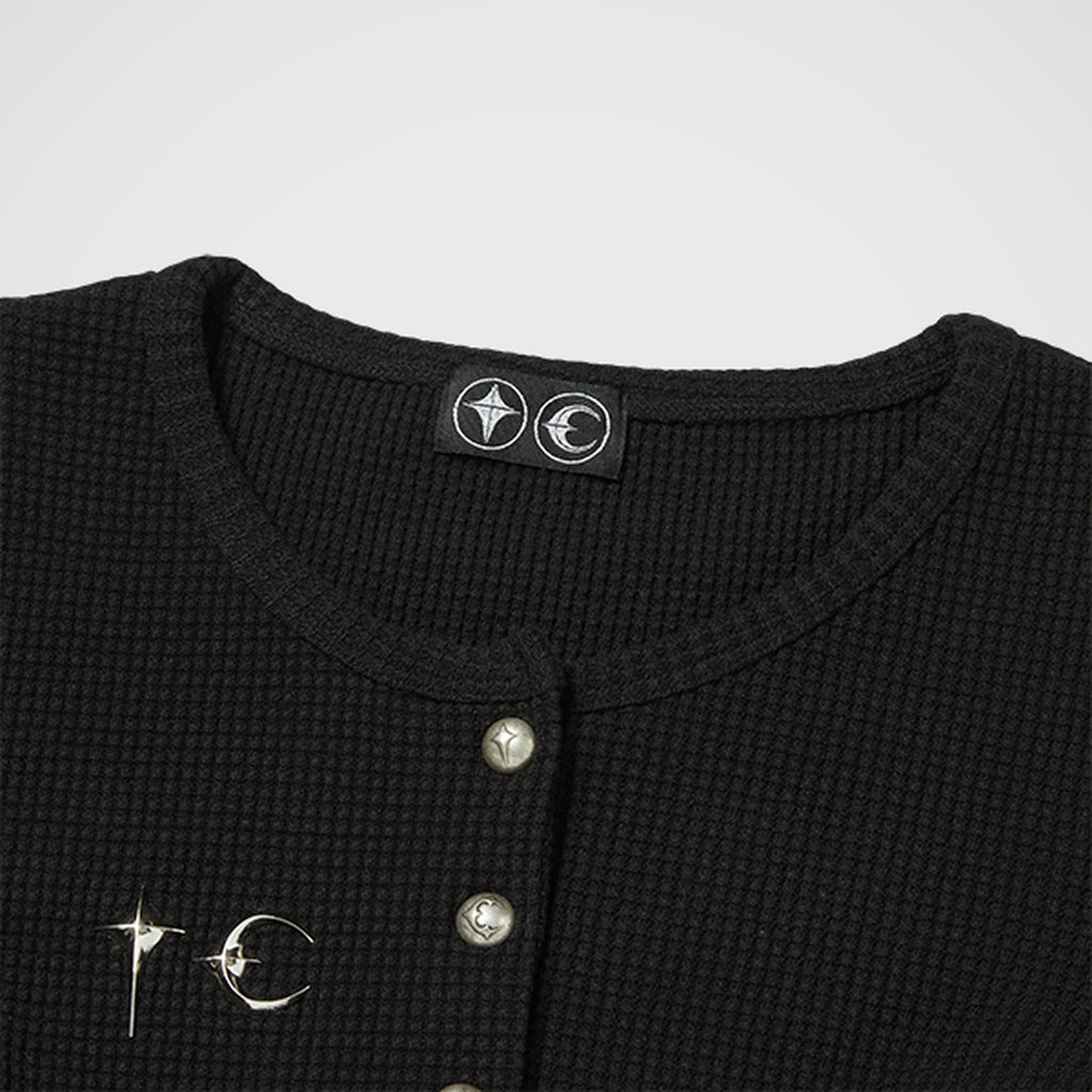 Thug Club TC Womens Cardigan in black, view 3 of 6