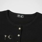 Thug Club TC Womens Cardigan in black, view 3 of 6