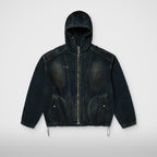 Thug Club Basic Emblem Denim Jacket in blue