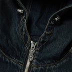 Thug Club Basic Emblem Denim Jacket in blue, view 3 of 7
