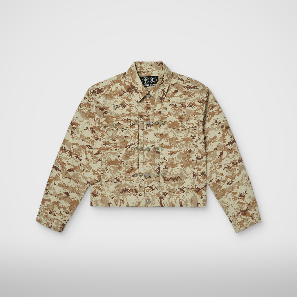 Thug Club TC Army Jacket in beige