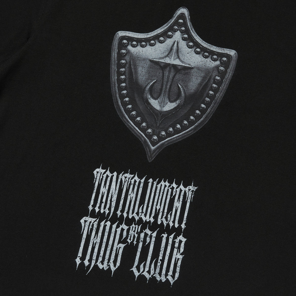 Thug Club Tantalum Shield Tee in black, view 3 of 4