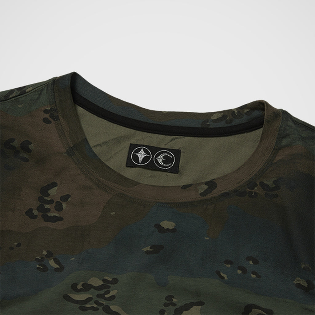Thug Club Camoflage Chopper T-Shirt in green, view 3 of 8