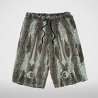 Thug Club TC Bone Fur Shorts in ivory