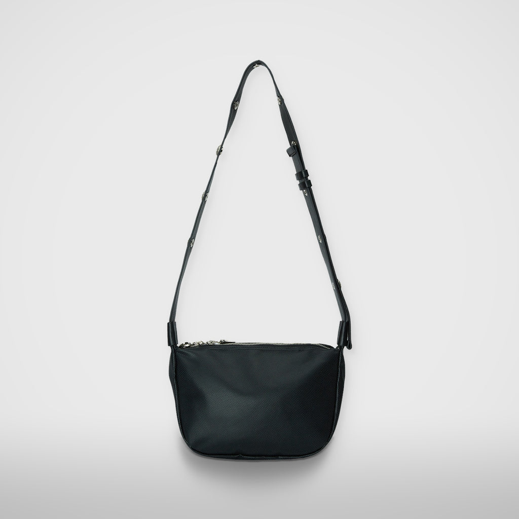 Thug Club Chopper Quilted Mini Messenger Bag in black, view 3 of 3