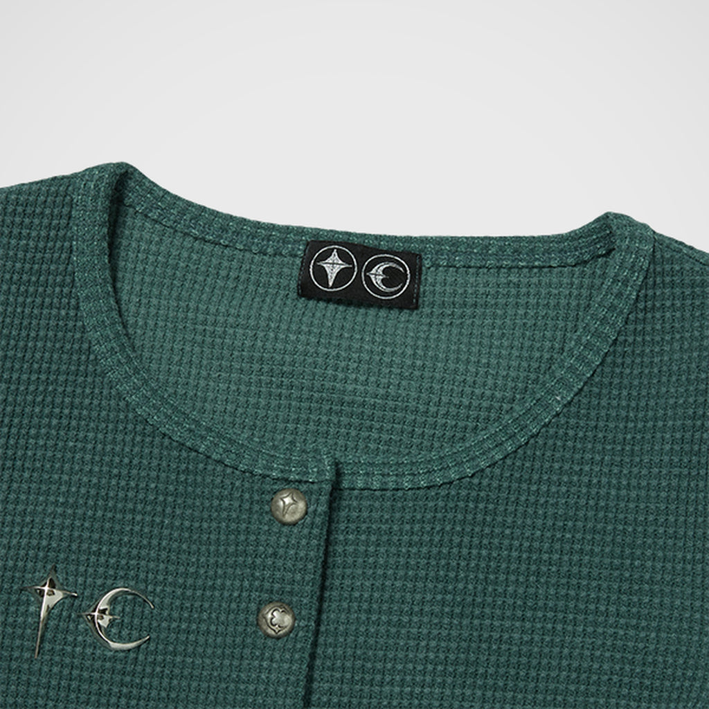 Thug Club TC Womens Cardigan in green, view 3 of 6