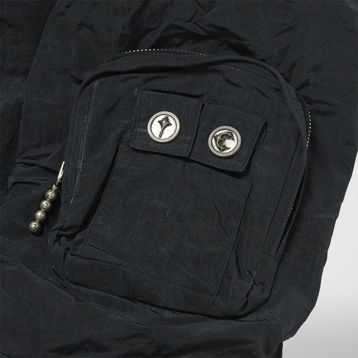 Thug Club Scarred Tango Charlie Bomber in black, view 7 of 7