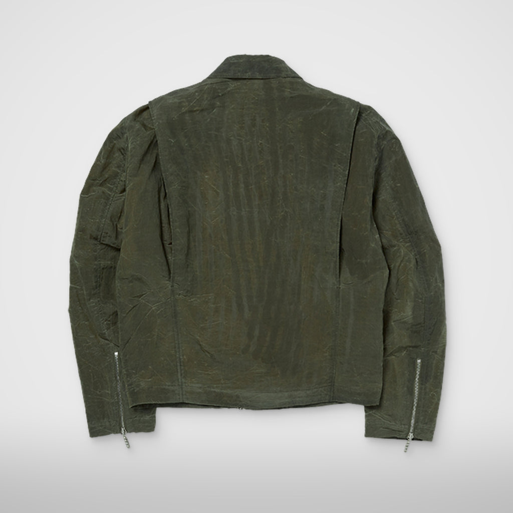 Thug Club Scarred Bio Soldier Jacket in khaki, view 2 of 8