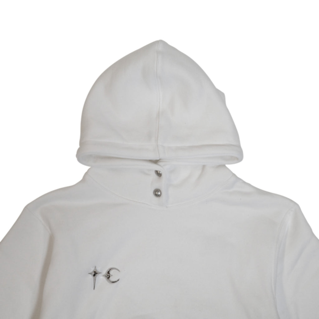 Thug Club Womens Armor Hoodie in white, view 3 of 5