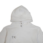Thug Club Womens Armor Hoodie in white, view 3 of 5