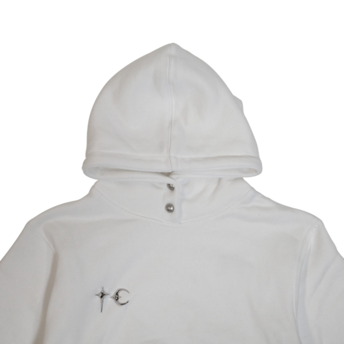 Thug Club Womens Armor Hoodie in white, view 3 of 5