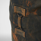 Thug Club Two Tone Washed Canvas Duffle Bag in rust black, view 4 of 4
