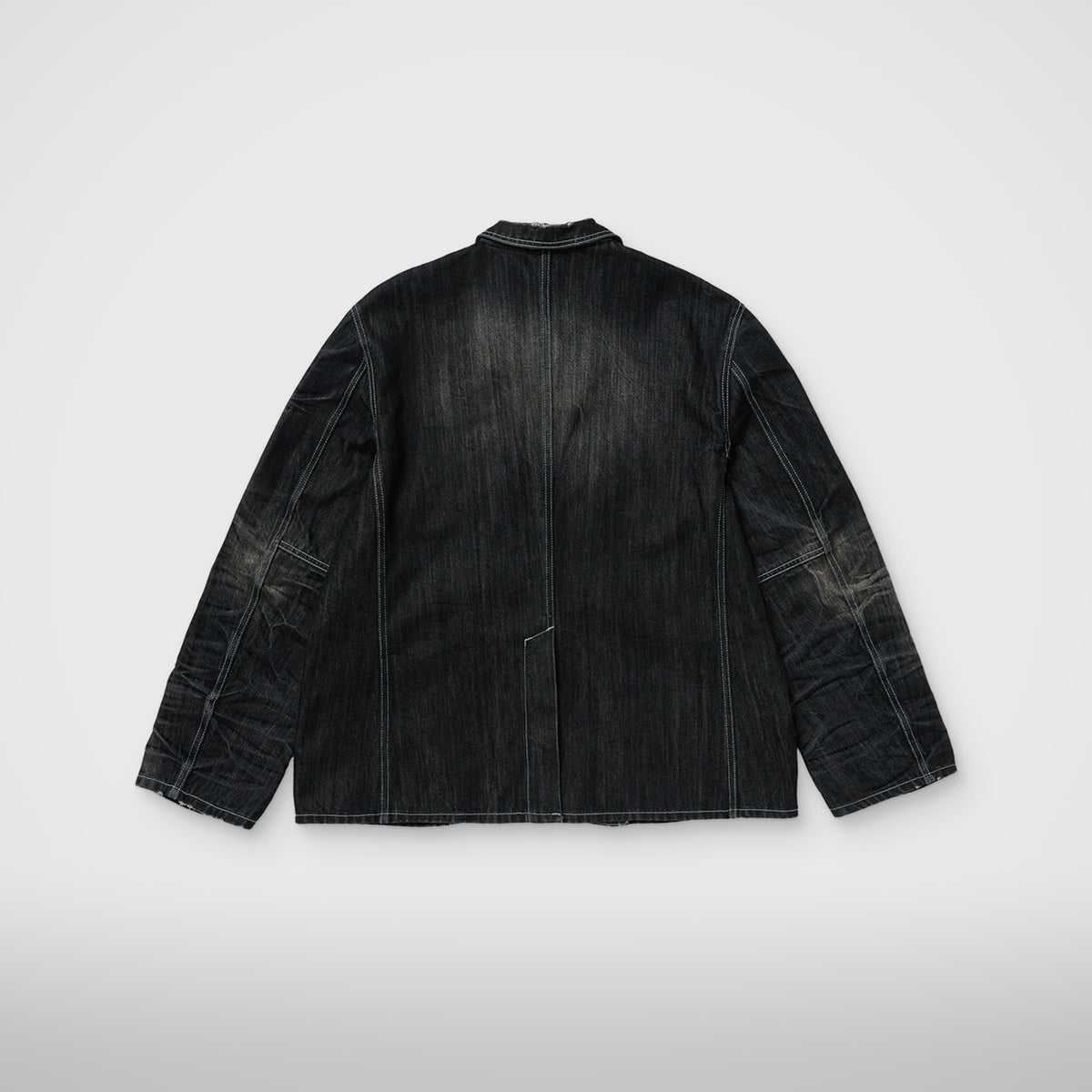 Thug Club Denim Blazer in black, view 2 of 9