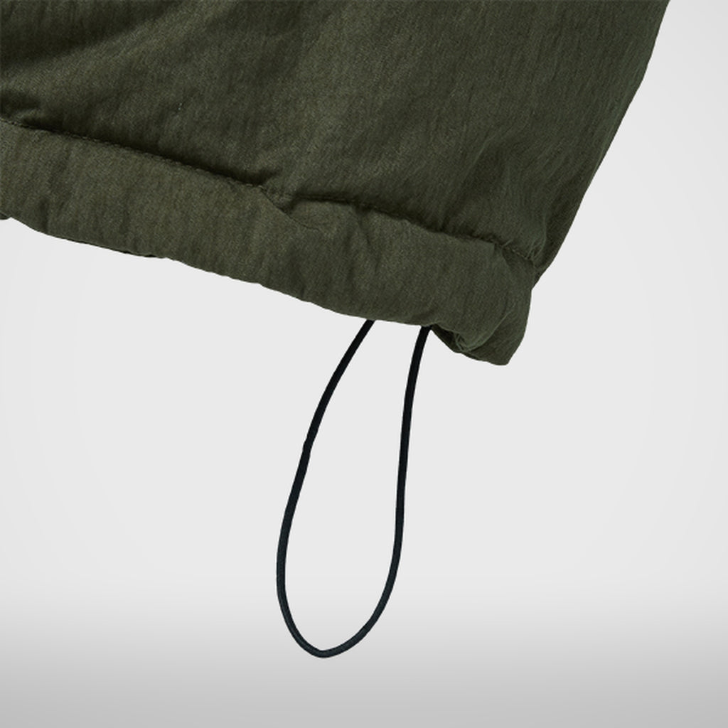 Thug Club Armor Down Hoodie in khaki, view 7 of 7
