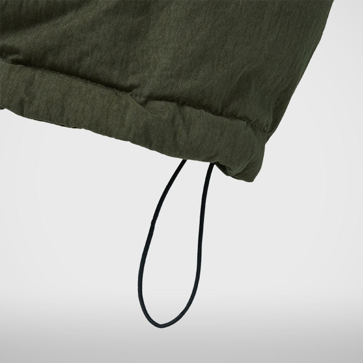 Thug Club Armor Down Hoodie in khaki, view 7 of 7